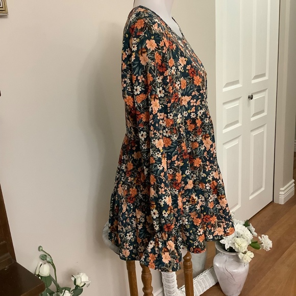 Floral boh smock top MEDIUM - Picture 3 of 8